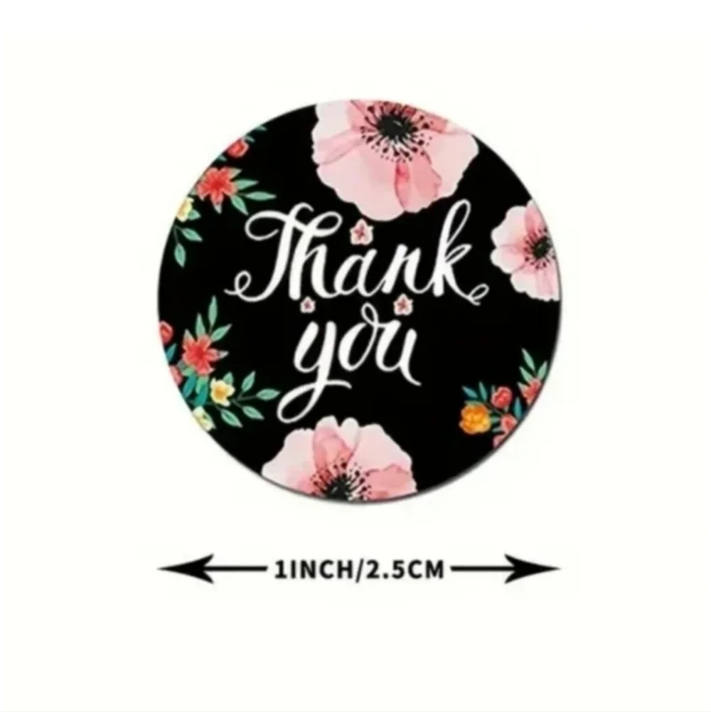 500 Pieces Roll Thank You Sealing Sticker